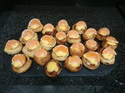 PASTELITOS DE MANDARINA Y LECHE CONDENSADA