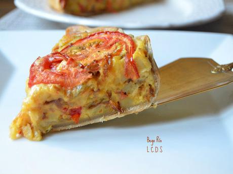 Quiché de verduras y patata