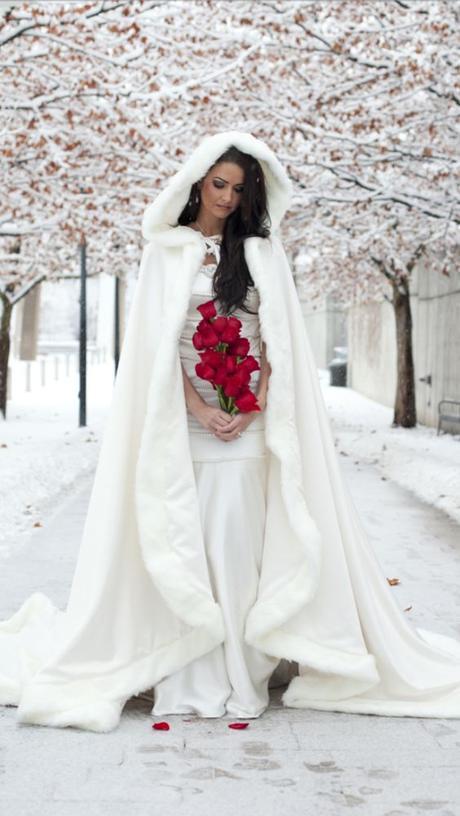 Abrigos para novias de invierno