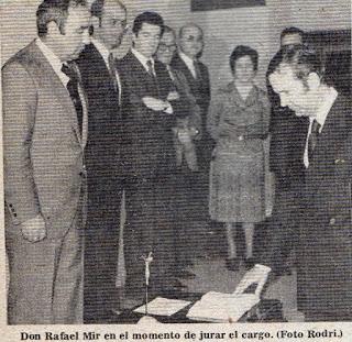 Rafael Mir: Delegado de Cultura en 1978