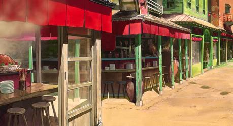 Escenarios Ghibli: Camino a la casa de baños, en 'El viaje de Chihiro'