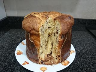 PANNETONE CON PEPITAS DE CHOCOLATE
