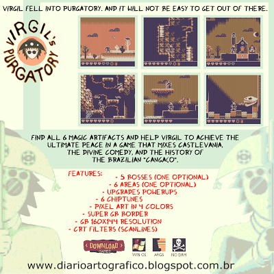 Prueba 'Virgil's Purgatory', uno de los juegos estilo Game Boy que se presentaron a la GBAJAM 5