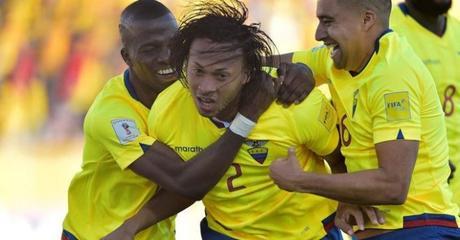 Ecuador goleó 3-0 a Venezuela en Quito por Eliminatorias Rusia 2018