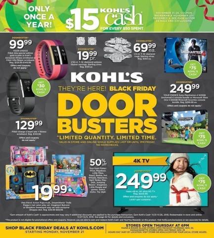 Ofertas para Khol’s Viernes Negro 2016