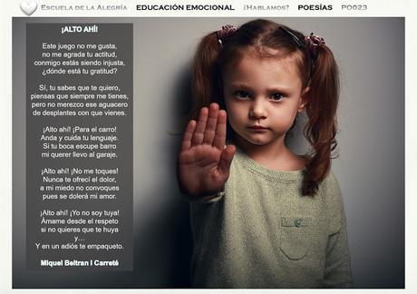 Educación Emocional en la Infancia. Colección Poesías 23 Educación Emocional en la Infancia. Colección Poesías 23