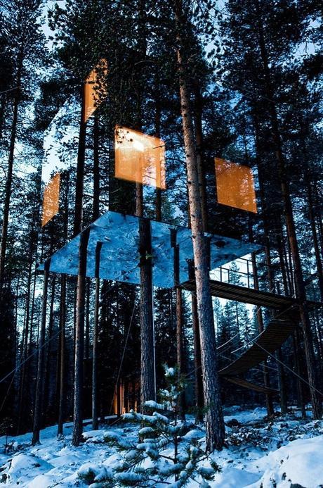 15 imágenes curiosas que posiblemente no habías visto antes casa-de-arbol-de-espejo