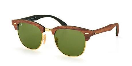 Ray-Ban RB3016M Clubmaster (M) 11824E Walnut Rubber Green