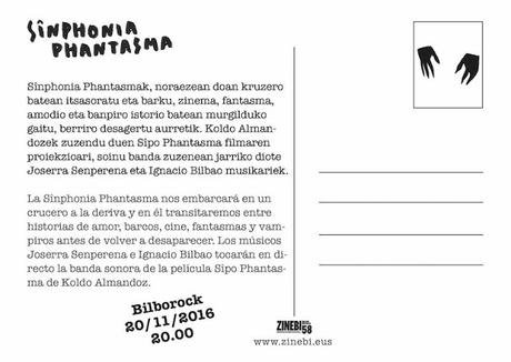Proyección especial de SÎPO PHANTASMA con música tocada en directo en ZINEBI y estreno en Golem Pamplona