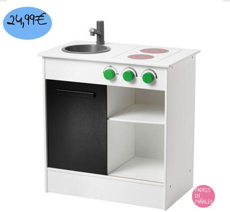 Cocinitas de madera para niños por menos de 100€ cocinita-madera-ikea-pequena