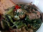 Sopa acelgas salchichas Acelgas Bietole salsiccie