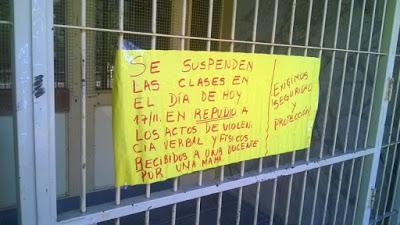 Una madre agredió a una docente de la Escuela 196 y suspendieron las clases del turno mañana