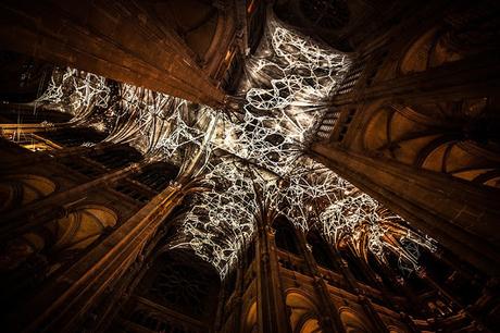 Miguel Chevalier: bóvedas celestes en la Iglesia de Saint Eustache de París