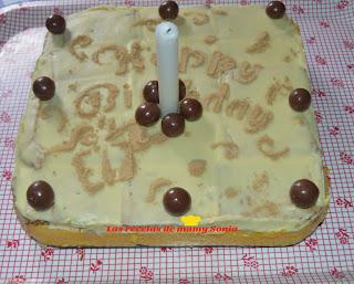 TARTA DE GALLETAS CON FLAN Y CHOCOLATE BLANCO