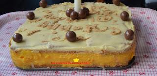 TARTA DE GALLETAS CON FLAN Y CHOCOLATE BLANCO