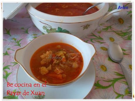 Sopa de verdura de temporada