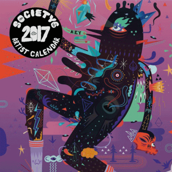 Society6 Artist Calendar 2017