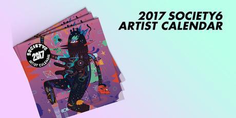Nuevo calendario 2017, ilustrado por artistas de Society6
