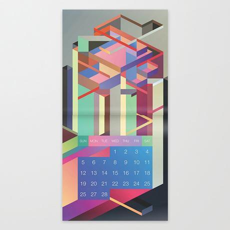 Nuevo calendario 2017, ilustrado por artistas de Society6