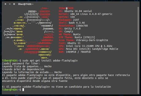 Como instalar facil el Adobe Flash plugin en Ubuntu