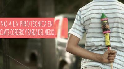 Pirotecnia sin lugar en Cordero y Barda del Medio