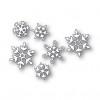 Christmas card: Glitter snowflakes