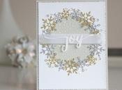 Christmas card: Glitter snowflakes