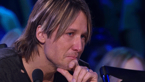 American Idol feels keith urban emotional tear