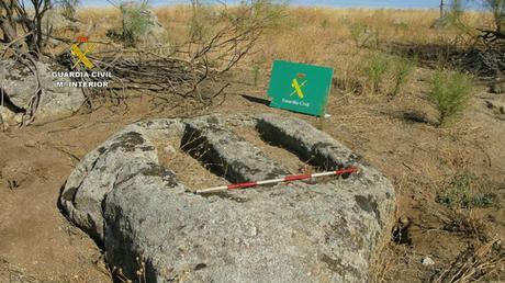 La Guardia Civil localiza en Toledo un conjunto fúnebre visigodo formado por cinco tumbas