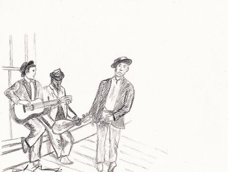 Blanco y negro y blues