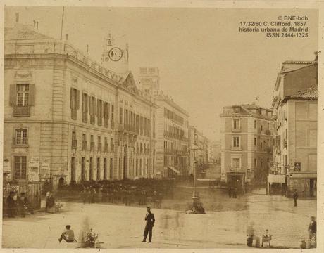 El reloj de la Puerta del Sol en tiempo real. Madrid, 1866