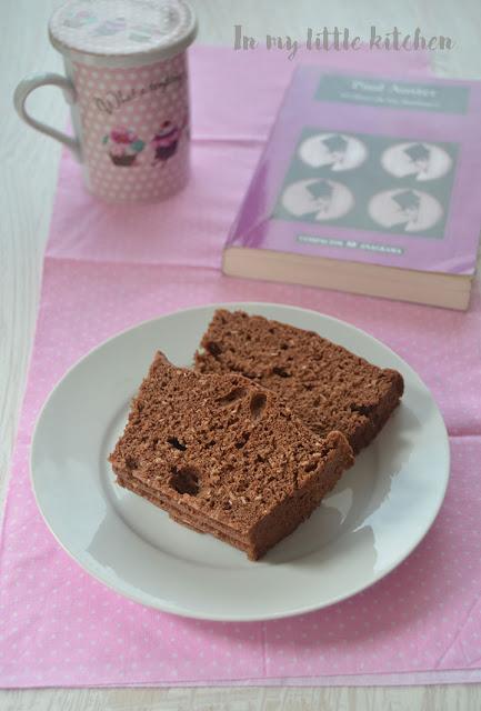 Bizocho de coco y chocolate al microondas