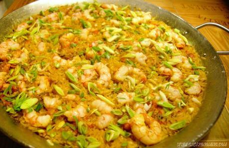 Orzo con langostinos Orzo con langostinos