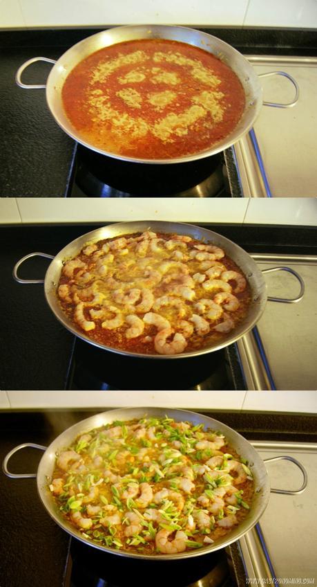 Orzo con langostinos Orzo con langostinos
