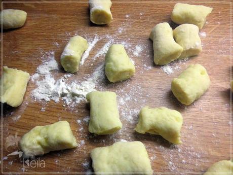 Gnocchi rellenos de queso manchego