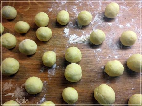 Gnocchi rellenos de queso manchego