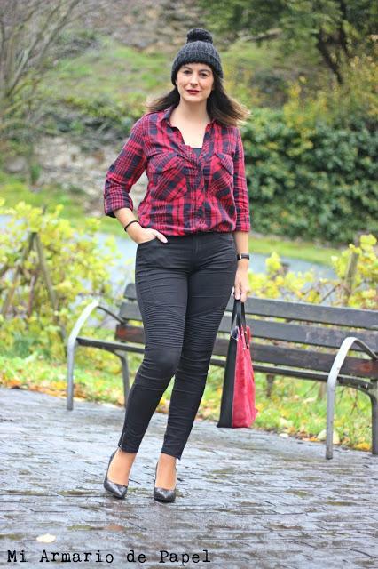 Outfit: Camisa de Cuadros Roja