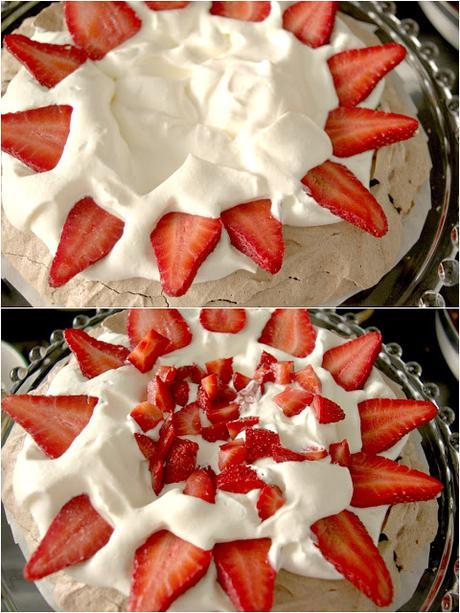 Pavlova de chocolate y fresas, una tarta con mucho glamour #JaquealaReina Pavlova de chocolate y fresas, una tarta con mucho glamour #JaquealaReina