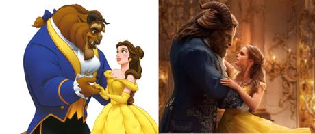 La Bella y la Bestia, Trailer comparativo