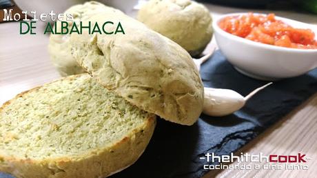 MOLLETES DE ALBAHACA (Receta sencilla de pan)