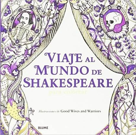 Un libro para colorear de adultos basado en el mundo de Shakespeare