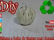 Diy. Como hacer esferas carton para decorar.