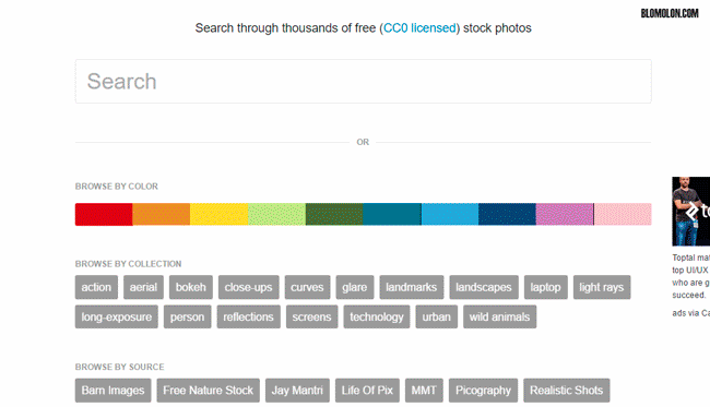 Buscador de Imágenes Por Colores o Palabras Claves