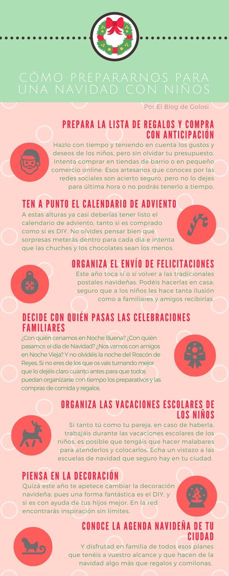 Navidad con niños. Tips para organizarte y afrontarla con éxito.