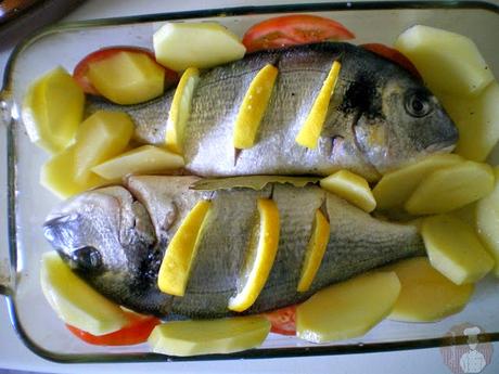 Dorada al horno: Elaboración