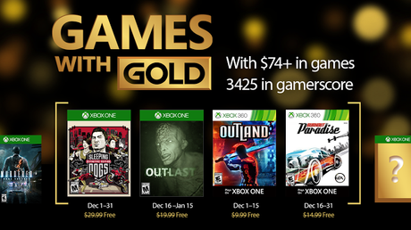 Se anuncian los juegos Games with Gold de diciembre