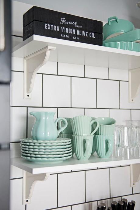 electrodomésticos mint de Smeg Detalles en mint y negro decoración nórdica decoración mint decoración de interiores color mint y detalles retro blog decoración nórdica 