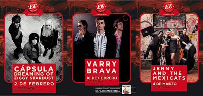 CÁPSULA, VARRY BRAVA y JENNY AND THE MEXICATS Llegan a Escenario Eslava