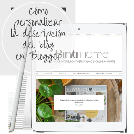 Cómo personalizar la descripción del blog en Blogger