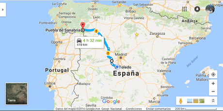 Ruta desde Toledo hasta Puebla de Sanabria y su lago.